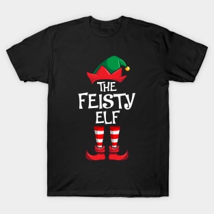 Feisty Elf Matching Family Christmas T-Shirt